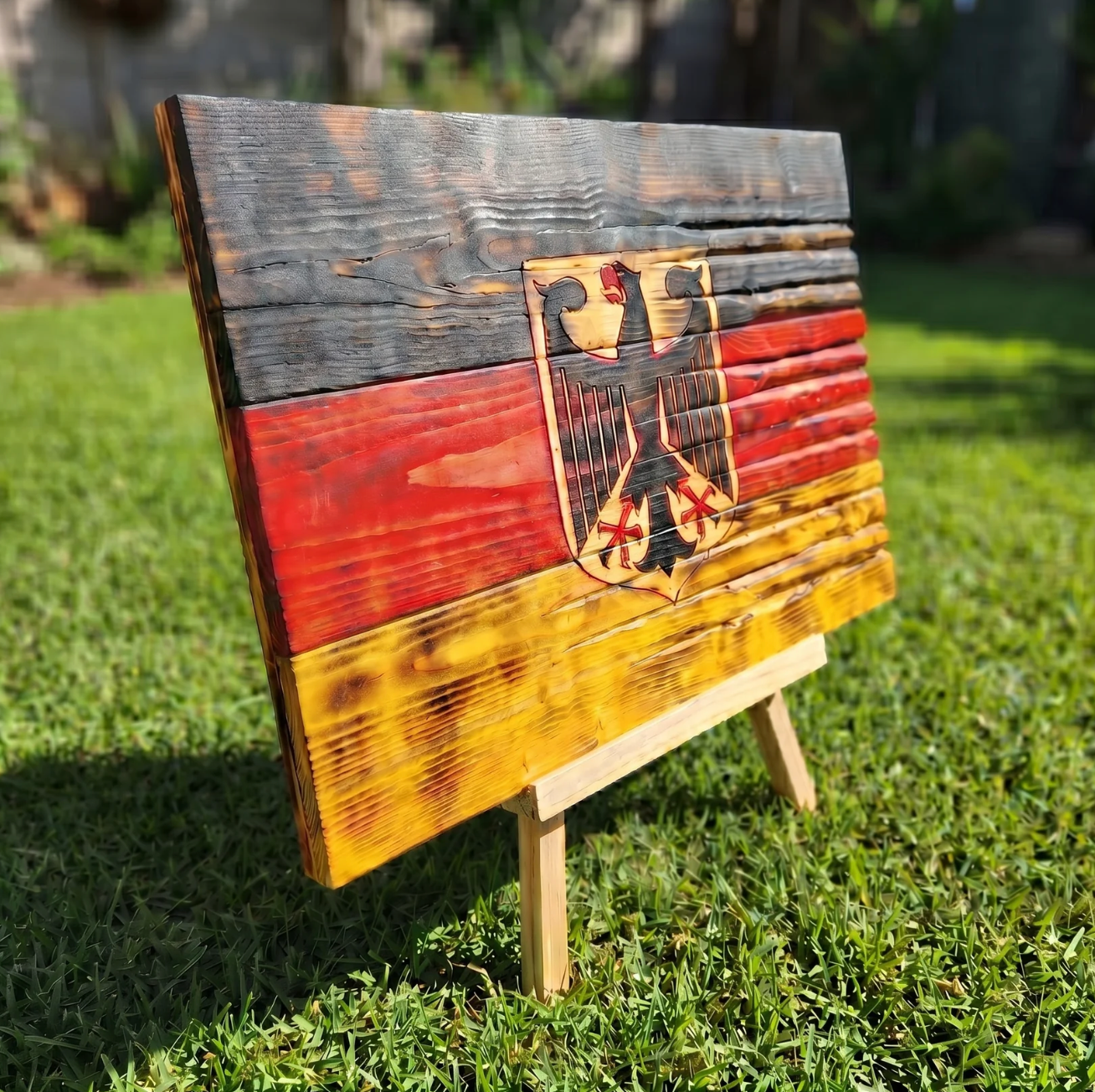 Deutschland Holzflagge